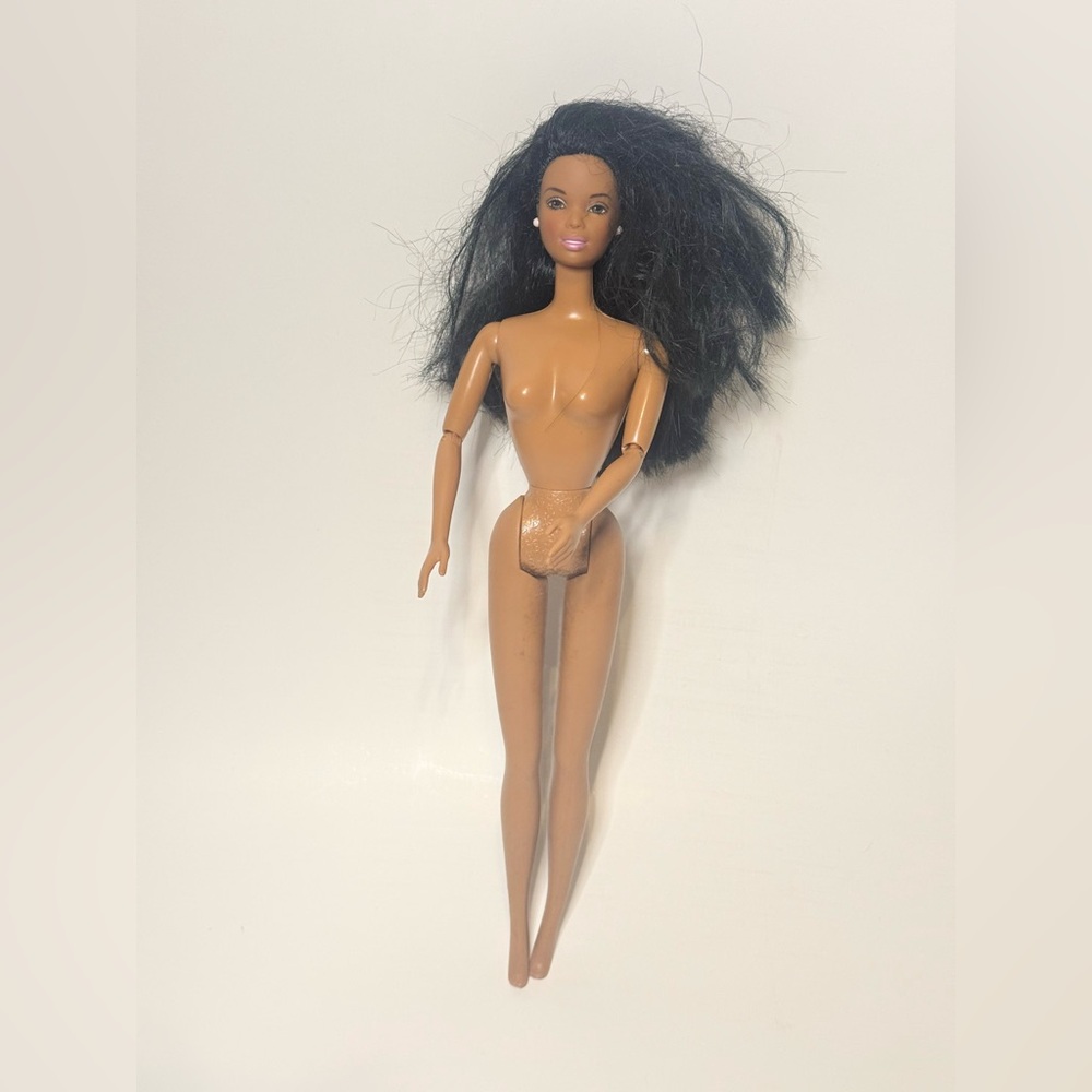 1990s African American Barbie Doll CHRISTIE Articulated Body Waist Move Nude VTG